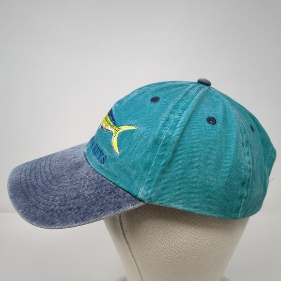 Florida Keys Strapback Baseball Cap Blue OS Adjustable Distinctive Headwear - Picture 3 of 9